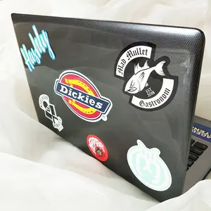 Logo Minimal Pesanan Rendah Cetak Merek Anda Sendiri Stiker BLM Kustom Die Cut Vinil Laptop Stiker