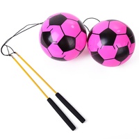 Vente directe usine : Balles d'exercice gonflables en plastique pour la coordination dans la danse carrée, jouets élastiques de lancer-récupération pour personnes d'âge moyen et âgées