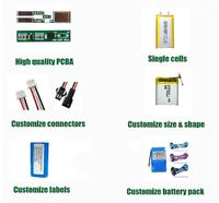 Batteries li-polymère OEM 3.7 v 500mah pour traqueur GPS fabricant de batterie lithium-ion batterie polymère Li Lipo 3.7 v
