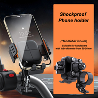 Soporte Giratorio de 360 Grados para Teléfono Móvil en Motocicleta, para Celulares de 5.4-7.2 Pulgadas