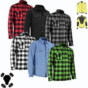 Chemise de moto en fibre d'aramide certifiée CE de haute qualité pour hommes avec protections Equipement de course respirant et réglable - Product Image 2