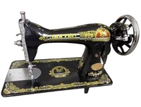Machine à coudre classique JA2-2 à point droit pour la maison et les petits projets de couture professionnels, avec alimentation manuelle et moteur à courroie métallique
