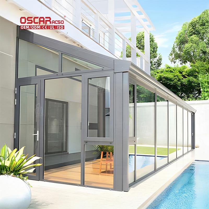Modular Glass Houses Prefabricated Buildings Portable Modern Design Outdoor Indoor Garden Office Sunroom