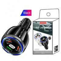 Ladegeräte Adapter 1 USB QC-Anschluss 2 USB-C PD-Anschlüsse 90W Auto-Ladegerät Schnellladung USB-Autoladegeräte