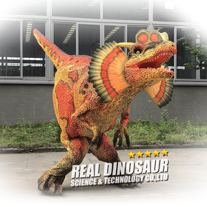 Costume de dinosaure Dilophosaurus robotisé à pattes cachées pour spectacle sur scène, utilisation en <span class=keywords><strong>parc</strong></span> d'aventure en intérieur/extérieur - Product Image 4