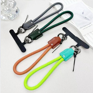 Phổ Có Thể Điều Chỉnh Key Dây Buộc Phong Cách Vòng Tay Móc Khóa Cho Phụ Nữ Và Nam Giới Nylon Điện Thoại Di Động Dây Đeo Cổ Tay - Product Image 2