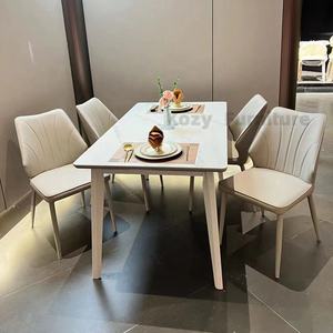 Table à manger et table d'écriture moderne en marbre <span class=keywords><strong>KOZ</strong></span> pour hôtel, atelier, usage domestique - Product Image 5