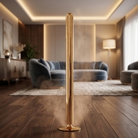 Diffuseur d'arômes de luxe sur pied en alliage d'aluminium doré, nébuliseur sans eau, contrôle intelligent par application mobile, grande capacité de 100 ml