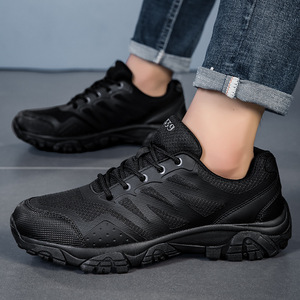 Botas Tácticas Negras con Cordones para Hombre, de Corte Bajo, Impermeables, para Entrenamiento, Primavera/Verano - Product Image 1
