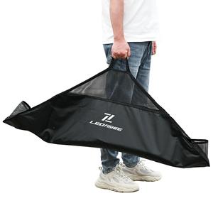 OEM PVC noir poisson levage pêche décrochage tapis peser et mesurer fronde robuste poisson sacs mesure règle 120*65cm pièces de pêche - Product Image 3