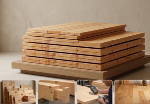 แผ่นไม้สนพรีเมียมแบบประกบฟิงเกอร์จอยท์ เคลือบผิวเรียบ อบแห้งด้วยเตาอบ ไม้เนื้อแข็ง สำหรับเฟอร์นิเจอร์และการก่อสร้าง - Product Image 6