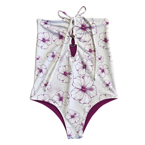 Maillots <span class=keywords><strong>de</strong></span> <span class=keywords><strong>bain</strong></span> personnalisés d'été pour femmes, adolescentes et filles, avec imprimé fleurs hawaïennes, sans manches, pour femmes âgées, bikini, vêtements <span class=keywords><strong>de</strong></span> plage - Product Image 4