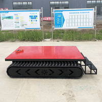 Châssis chenillé électrique industriel télécommandé à couleur personnalisable pour un mouvement stable sur terrains complexes et sols molletonnés
