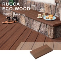 Terrasse en composite bois-plastique moderne, résistante aux intempéries, 138*23, imperméable, durable, écologique, faible entretien, anti-UV