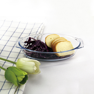 LEHE passe au micro-ondes et au four haut <span class=keywords><strong>verre</strong></span> borosilicate petits plateaux de cuisson pour le pain - Product Image 4