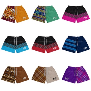 Sublimation personnalisée en gros équestre australien origine aztèque vichy course de chevaux drapeau personnalisé camion footy Shorts avec poches - Product Image 1