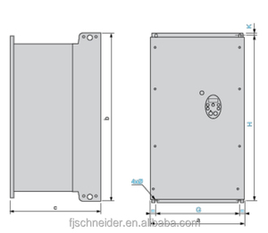 Electric ATV312WD11M4 HVAC AC Motor Drive Industrial Equipment Steel <b>Enclosure</b> - Product Image 5