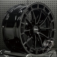 Jantes forgées sur mesure monobloc noir brillant 5x4.5 pour Ford Mustang BMW X3/X5 Mercedes-Benz RAV4