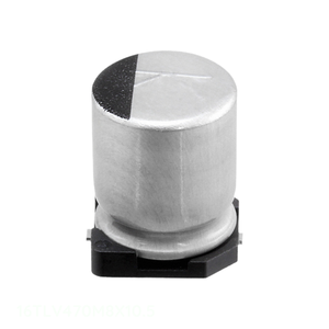 Distribuidor Autorizado, Condensador de Aluminio 470UF 20% 16V SMD de Montaje Superficial 470 uF 16TLV470M8X10.5 - Product Image 1