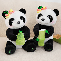 Nouvelle poupée Panda en plastique souple, mignonne, électronique, enregistrante, en gros, personnalisable, chantante, dansante, éducative