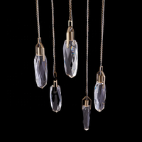 Usine Vente intérieur salon goutte de pluie lustres en cristal plafond luxe cuisine salle à manger lustre cristal suspension
