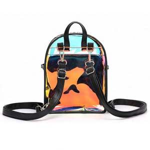 Fashion <b>Mini</b> Women Laser Transparent <b>Backpacks</b> Holographic PVC Jelly <b>Backpack</b> for Girls - Product Image 4