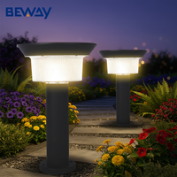 Lampe de colonne extérieure de haute qualité, zone d'éclairage large, recloser 30w, faible consommation d'énergie, lumière solaire de jardin