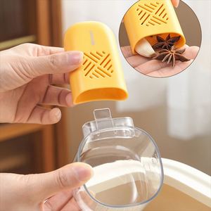 Bpa-free 200ml vuông gạo Scoop có thể tháo rời cơ sở tự nhiên Moth răn đe Hollow xử lý gia vị Pod-<span class=keywords><strong>Bug</strong></span>-proof nhựa đo lường - Product Image 3