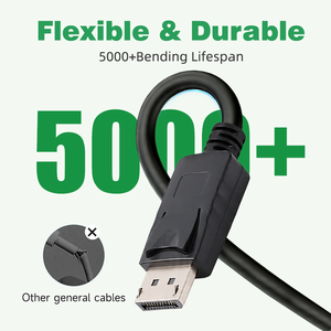 Convertidor WISTAR DP a VGA Macho-Hembra para Proyector y Monitor, Sin Controlador, Interfaz Chapada en Oro, <span class=keywords><strong>Cable</strong></span> de Conexión HD - Product Image 3
