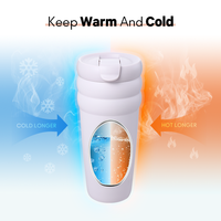 Vaso Térmico de Acero Inoxidable de Doble Pared con Aislamiento al Vacío, Diseño de Nube, Tapa para Beber Directo, Precio de Fábrica, Personalizable, para Viajes