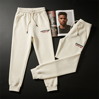 Ensemble streetwear assorti, sweat-shirt à capuche surdimensionné et pantalon de survêtement avec lettres personnalisées brodées, pour hommes