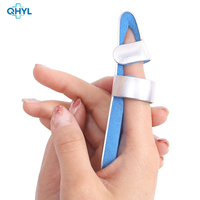 Attelle orthopédique en aluminium pour doigt, correcteur de posture, fixation de la main, bleue, auto-fixante, protection articulaire, confortable