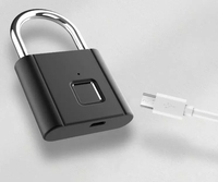 Wasserdichtes IP65 Smart Digital Alarm Finger abdruck Vorhänge schloss/Smart Biometric Fingerprint Vorhänge schloss für Box Bag Bike Door Warehouse
