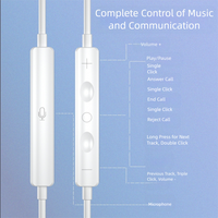 Écouteurs filaires 8 broches HiFi Stéréo Basses Puissantes avec Micro et Contrôle du Volume Plug & Play pour iOS iPhone – Nouveauté 2026 – Offre Spéciale