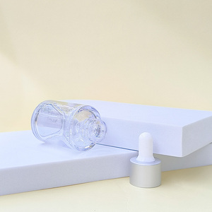 <strong>35ml</strong> Clear Paint Transparent Square Rectangle Serum Essential Cuticle Oil Glass Dropper <strong>Bottle</strong> - Product Image 3