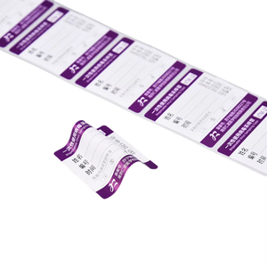 Impression personnalisée Test médical Tube de prélèvement sanguin étiquette autocollant matière première conception violet spécimen étiquettes pour les hôpitaux - Product Image 5