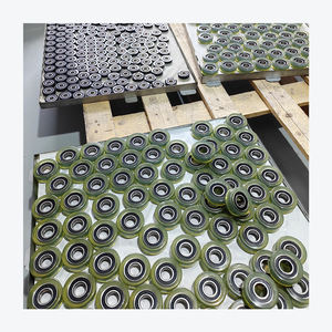 PU 6200RS 6000RS Kogellagers Rollenwiel ID 3-25mm Geleide Schuifdeur Platen Type PU Rubberen Wiel Katrol 30/35/36mm - Product Image 1