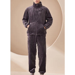 Wholesale Sleepwear Flannel <strong>Fluffy</strong> <strong>Pyjama</strong> Pants Set Vendors Nightwear Fleece Pajamas <strong>Men</strong> - Product Image 6