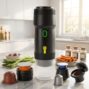 Cafetera Portátil de Cápsulas, Cafetera Eléctrica de un Solo Servicio, Mini Máquina para el Hogar, la Oficina y Viajes - Product Image 1