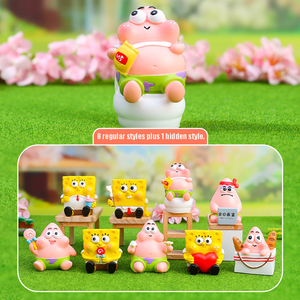 Caja ciega Yellow Fatty & Patrick Star: regalo de decoración de resina, artesanía exquisita, Regalos divertidos con temática de Bob Esponja para fanáticos - Product Image 2