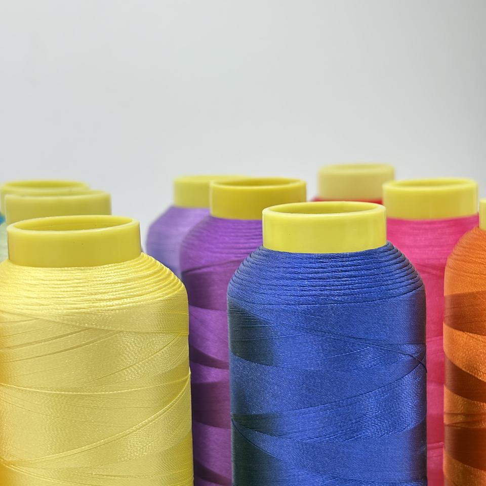 1200 Colors 100% Polyester High Tenacity Eco-Friendly Embroidery Thread ...