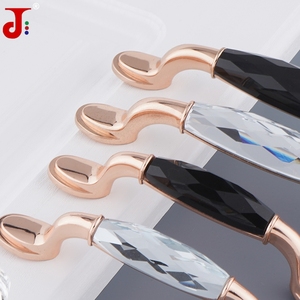 Modern Lüks 96/128mm K9 Kristal Çinko Alaşımlı Dolap Kulpları Mutfak Banyo Dolabı Şifonyer Topuzları Gardırop Yatak Odası Mobilyaları - Product Image 3