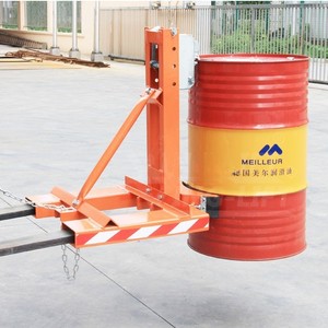 Elevador de bidones Kuku Drum Lifter 200L de acero y plástico con accesorio de pico de águila para carga y descarga en almacenes - Product Image 3