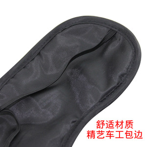 Masque pour les yeux en soie noire pour adultes, pour jeux de rôle SM et bondage. - Product Image 4