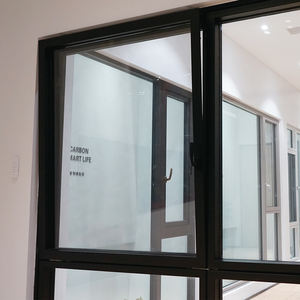 Blanchisserie de cuisine personnalisée Fenêtre de ventilation en verre à double vitrage noir français en aluminium Conception de fenêtre à battant <span class=keywords><strong>coulissante</strong></span> à la dérive - Product Image 4