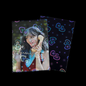 Nouveauté ! !! Protège-cartes KPOP HOLOGRAM de qualité supérieure, motif cœur jumeaux, 5000 pièces, épaisseur premium - Product Image 3