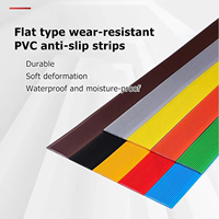 Bande antidérapante plate en PVC autocollante pour escaliers, bande de sécurité antidérapante pour marches, imperméable, silencieuse, absorbant les chocs, bande de protection pour marches d'escalier