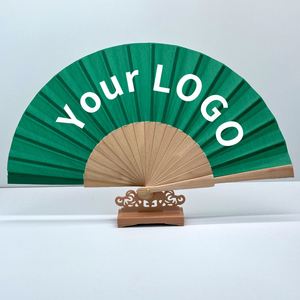 Abanico de mano de bambú con sonido de crujido, de color liso, personalizado con impresión, con MOQ bajo - Product Image 4