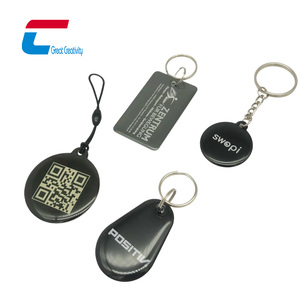 <strong>Custom</strong> Personalized Black Epoxy <strong>NFC</strong> <strong>Keychain</strong> QR Code <strong>NFC</strong> <strong>Tag</strong> <strong>Keychain</strong> for Social Media - Product Image 5