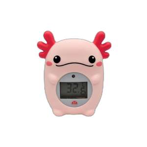 새로운 디자인 귀여운 바다코끼리 모양 플로팅 PVC 목욕 장난감 물 온도 측정기 안전한 아기 목욕 온도계 어린이 선물 - Product Image 5